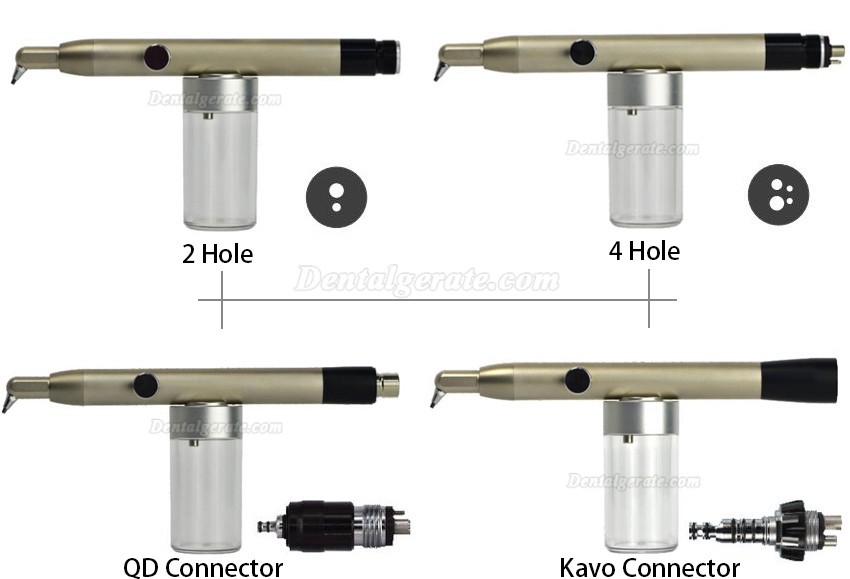 Dental Alumina Pneumatische Mikrosandstrahler (2-Loch / 4-Loch / QD-Kupplung/ Kavo-Kupplung)